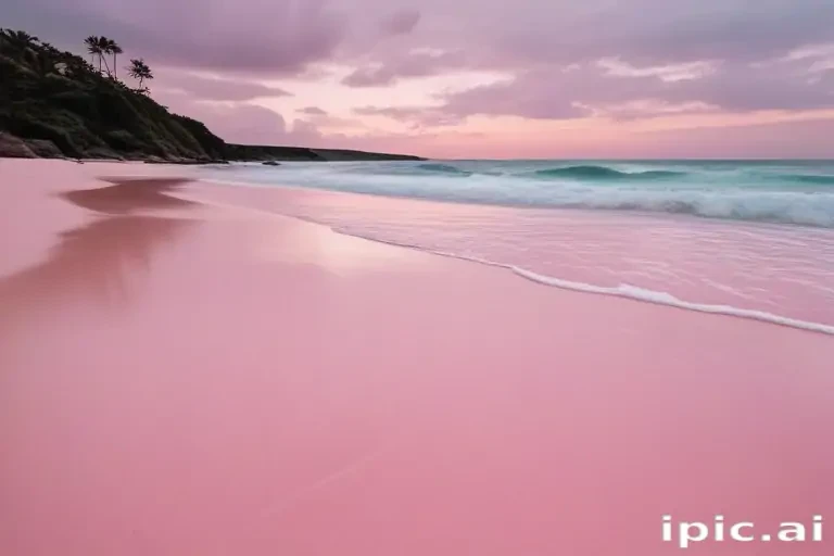 pink beach aesthetic