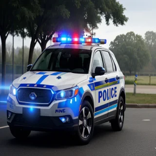 police car background