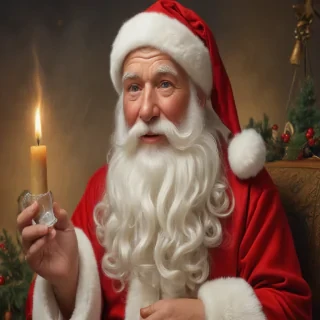 images of vintage santa