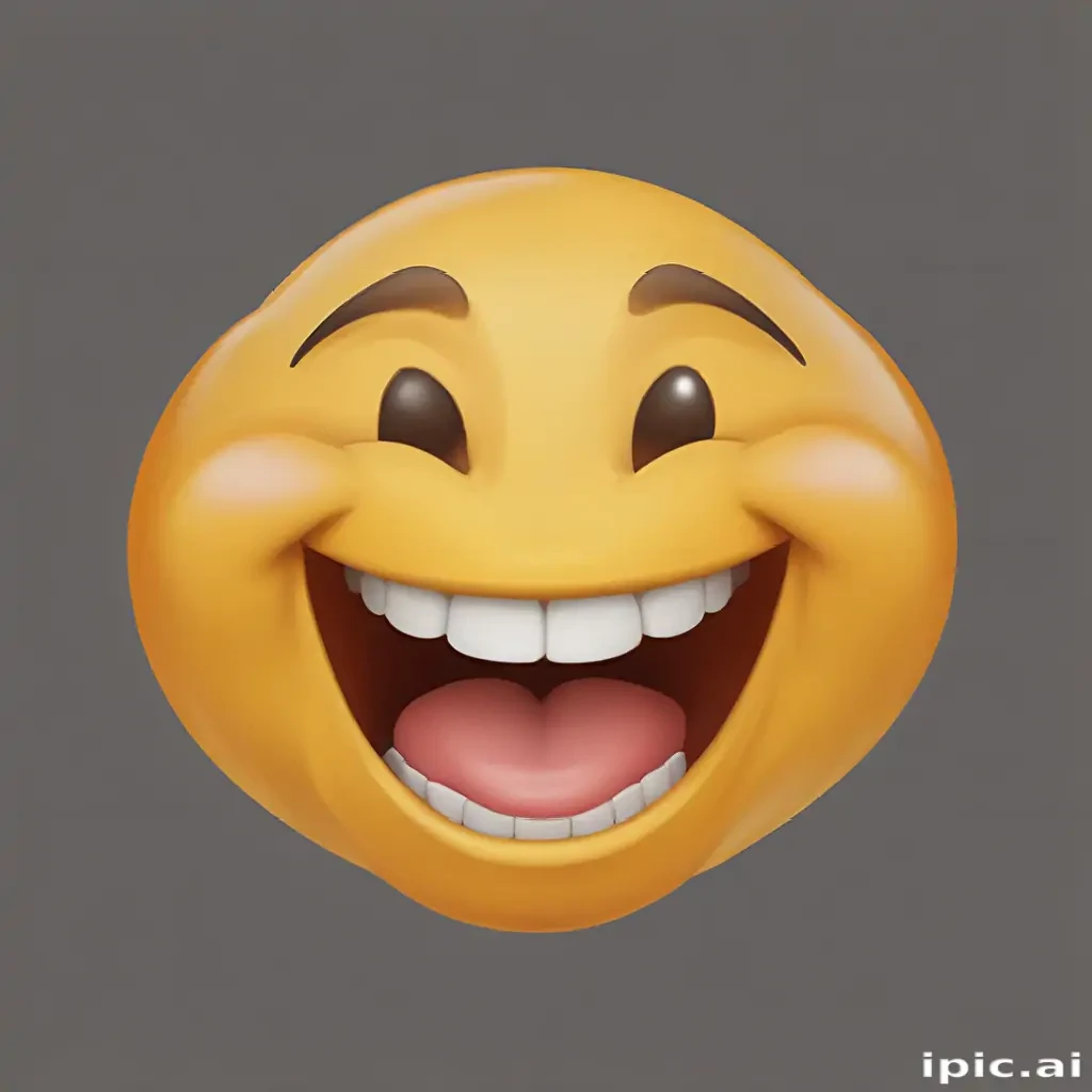 transparent laughing emoji