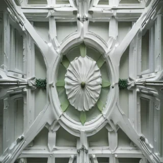 background white and green