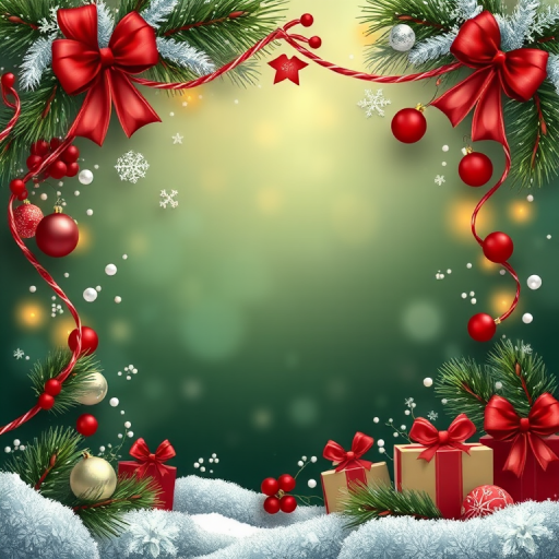 christmas background frame