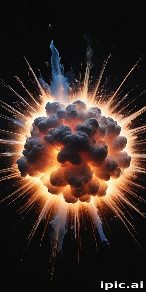 transparent explosion