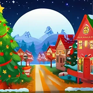 cartoon christmas backgrounds