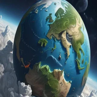cartoon picture of the planet earth