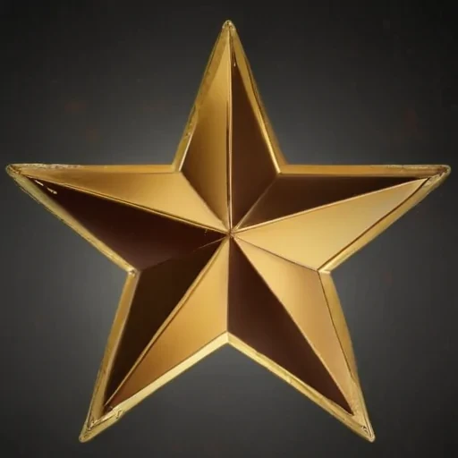 transparent gold star