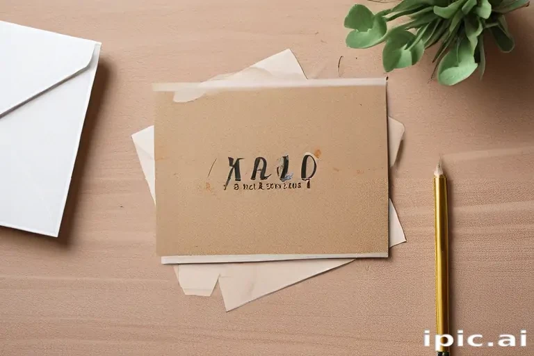 greeting card mockup