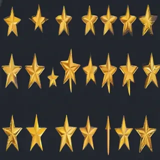 christmas stars clipart