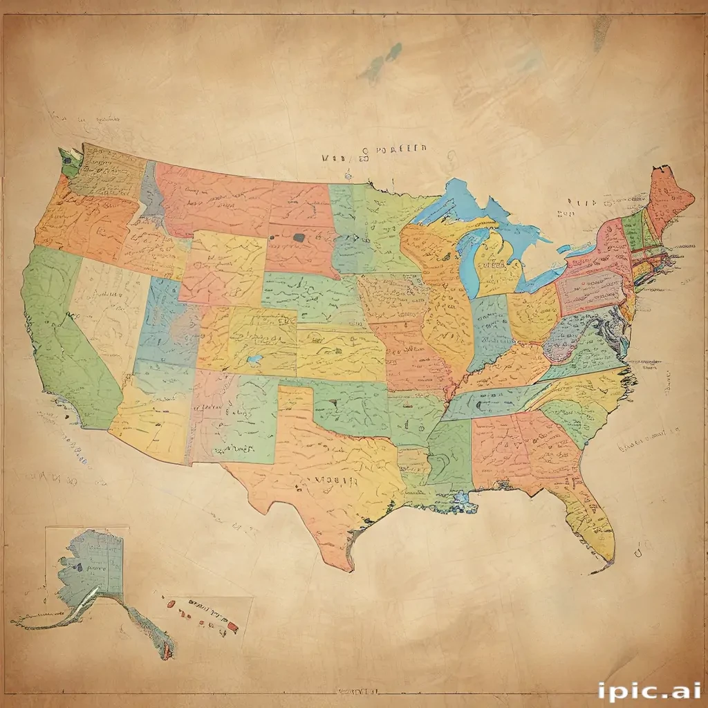 map united states