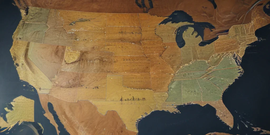 mapa usa