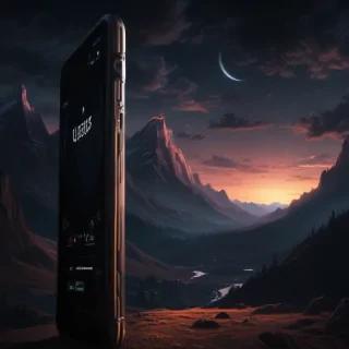 dark phone background