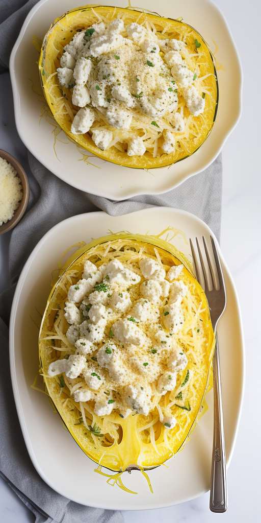 spaghetti squash with boursin cheese