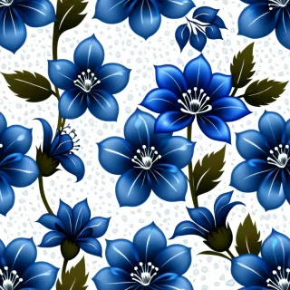 blue flowers transparent