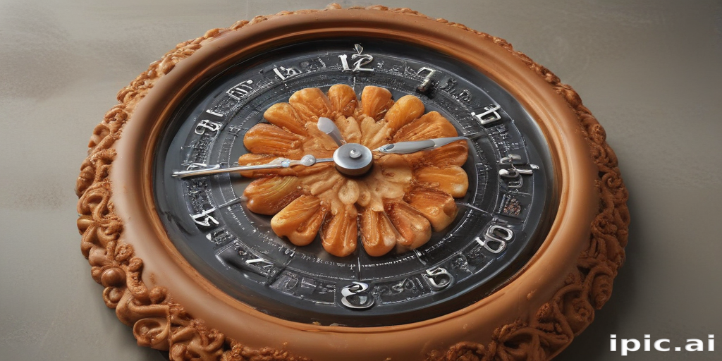 Creative Wall Clock Design Featuring Intricate Floral Patterns and ...