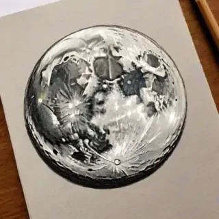 moon sketch