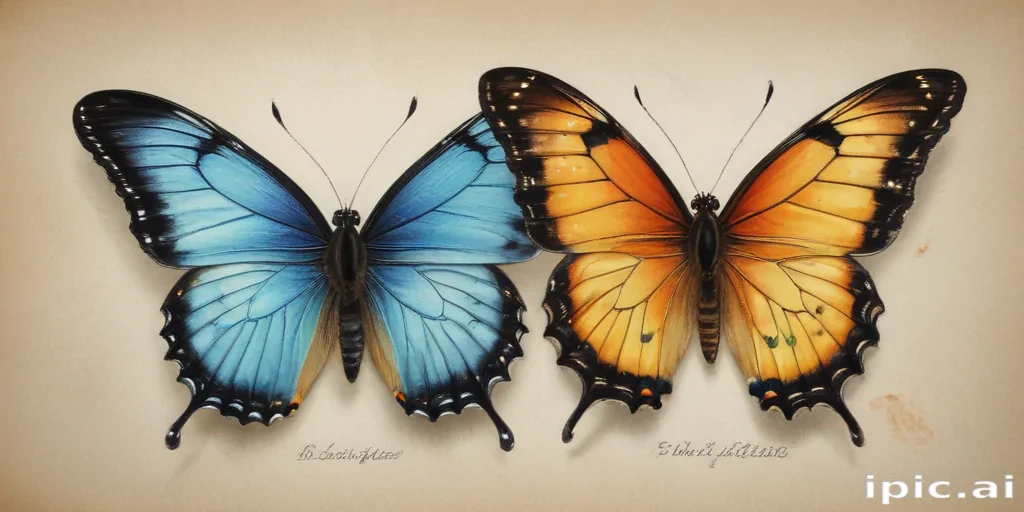 butterflies sketches