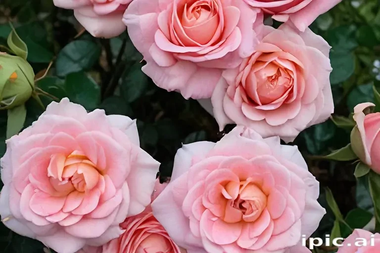 roses in background