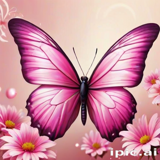 cute pink butterfly wallpaper