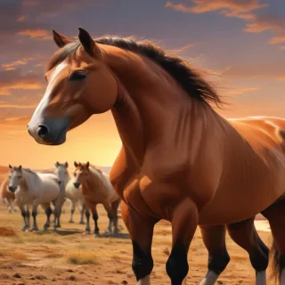 horses cartoon