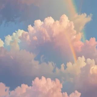 pastel rainbow