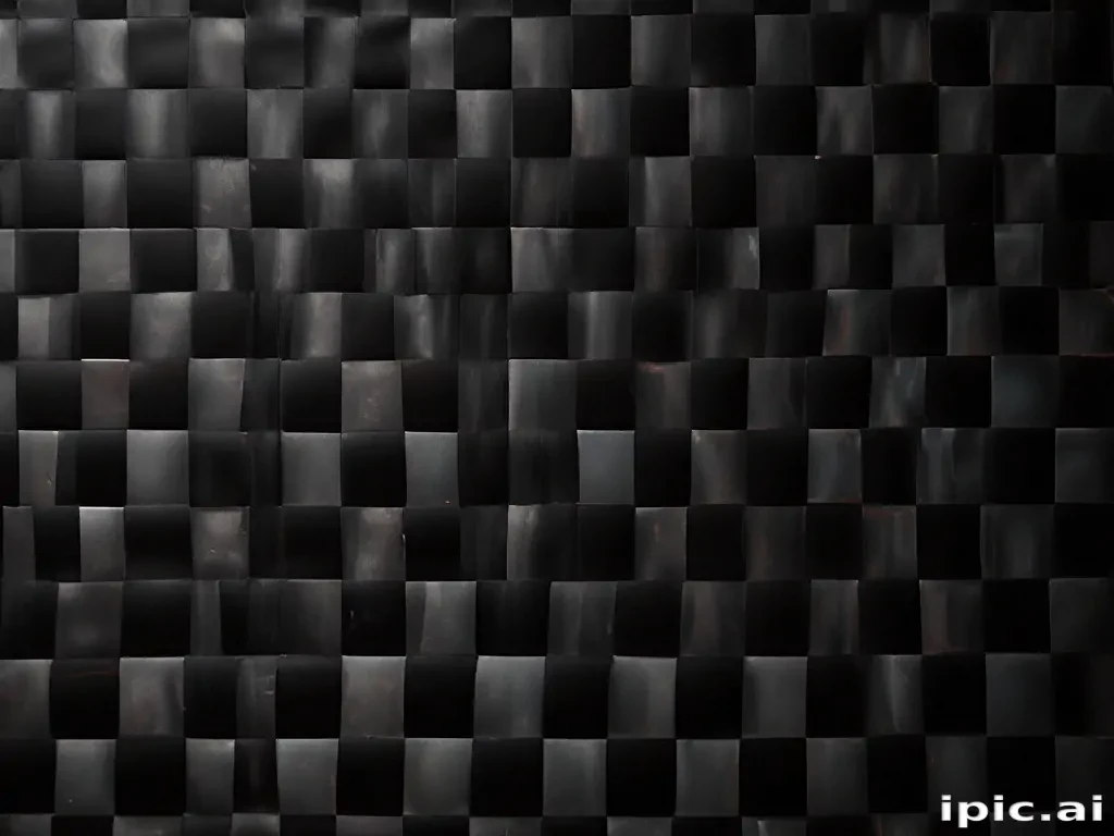 black checkered background