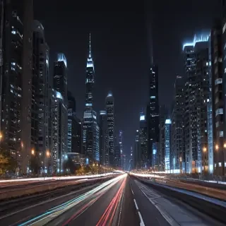 city lights background