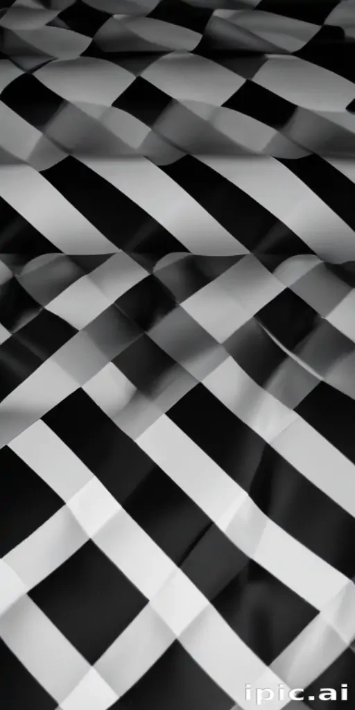black and white checkered background