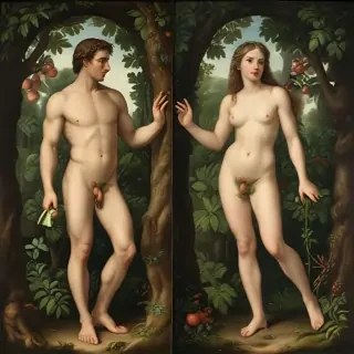 pictures of adam and eve