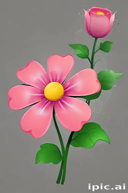 cartoon flowers transparent background