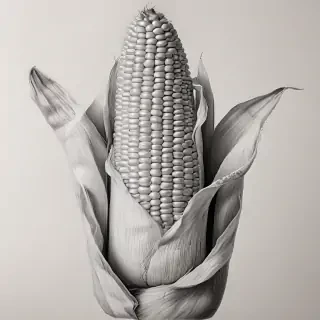 corn drawing