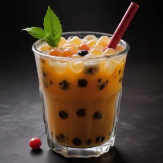 aesthetic boba tea background