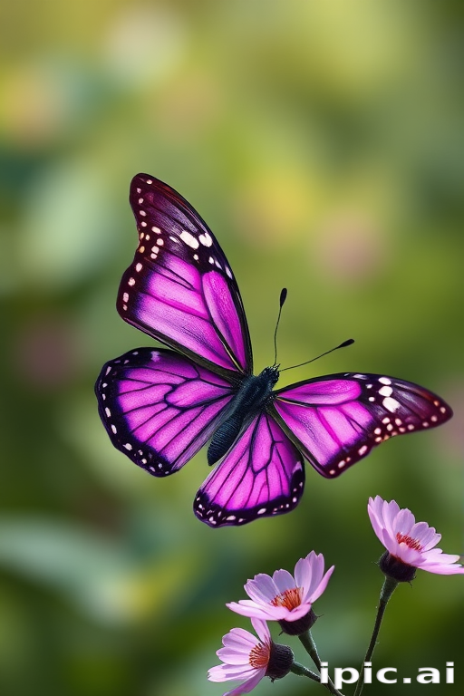purple butterfly clipart