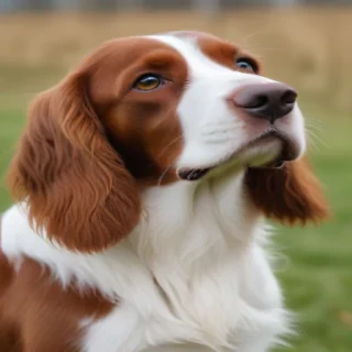 irish red and white setter