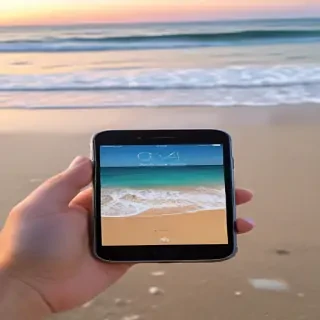iphone beach