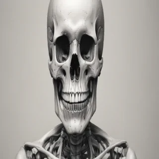 creative skeleton drawings