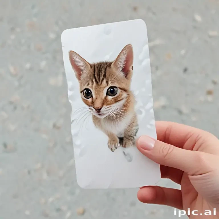 holding card