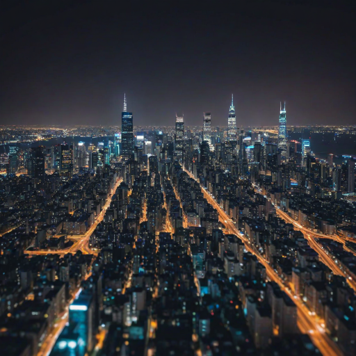 city lights background
