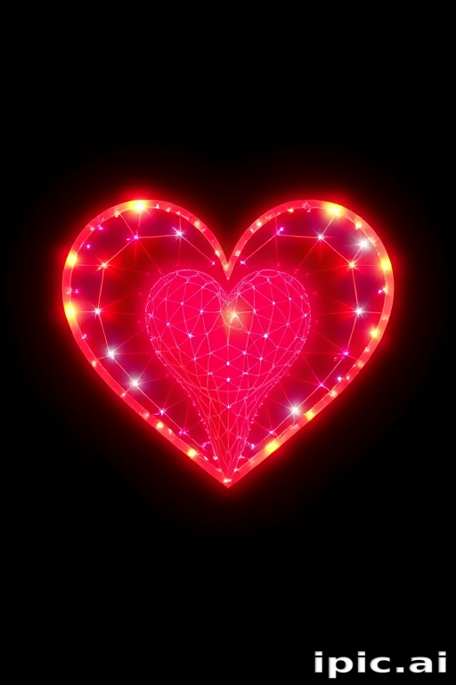 glow heart png