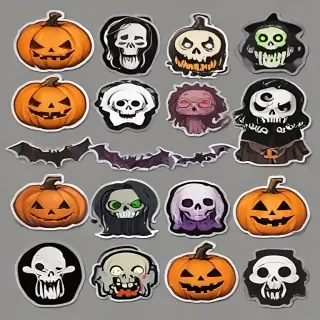 halloween stickers png