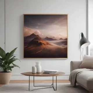 free wall art mockup