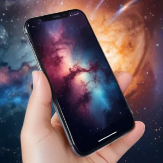 space background phone
