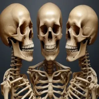 creative skeleton drawings