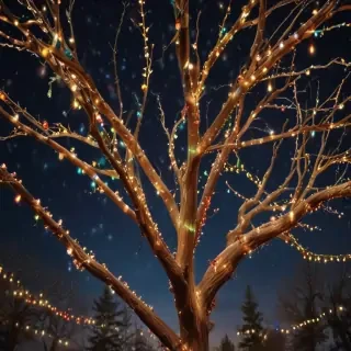 christmas lights iphone wallpaper