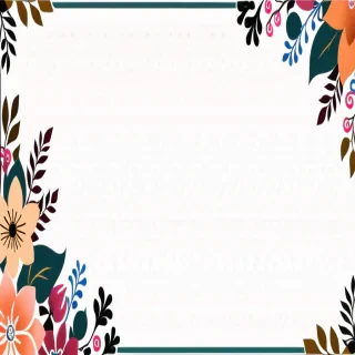 floral page borders