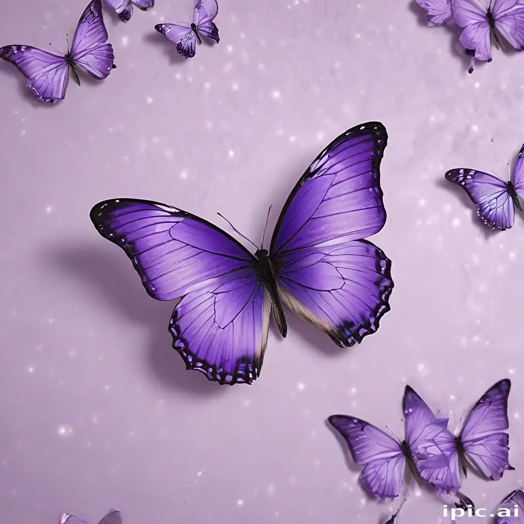 aesthetic purple butterfly