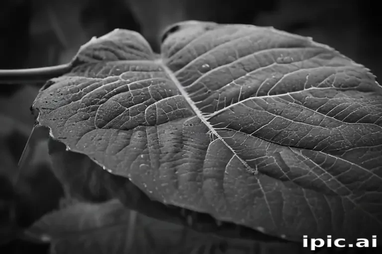 leaf images black and white