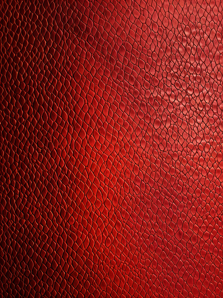 Textured Surface of Deep Red Leather with Intricate Pattern Design