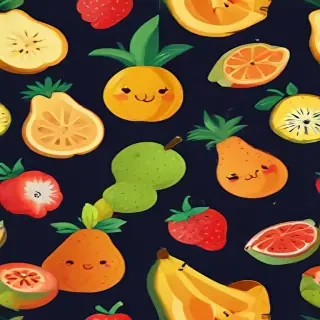 cartoon fruit