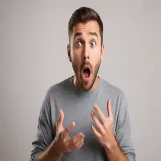 shocked man