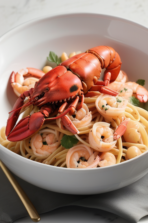 pasta with lobster and shrimp